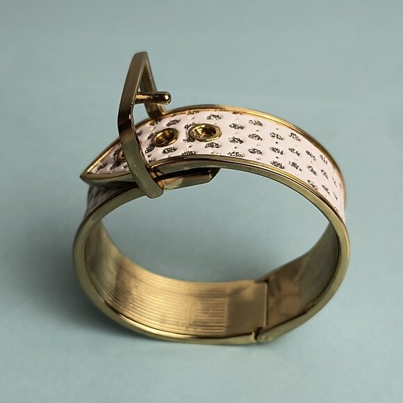 Exquisite Bracelet Belt Buckle Fold Over Hinge Clasp Cuff Bracelet White… - Picture 14 of 14